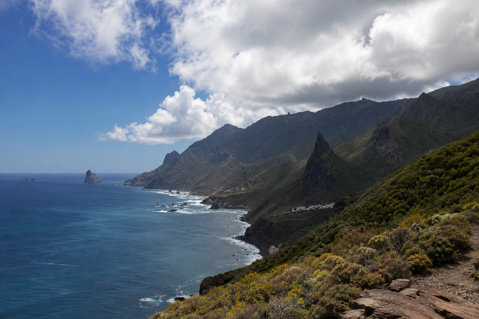 Panoramic view of Anaga and the Benijo coast in Tenerife